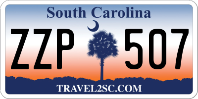 SC license plate ZZP507