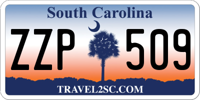 SC license plate ZZP509