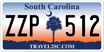 SC license plate ZZP512