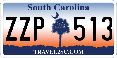 SC license plate ZZP513