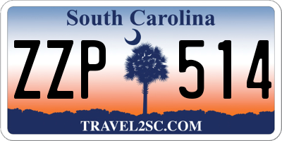 SC license plate ZZP514