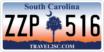 SC license plate ZZP516