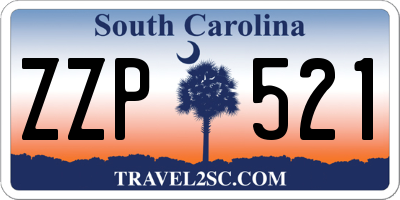 SC license plate ZZP521