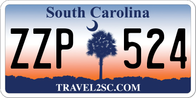 SC license plate ZZP524