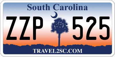 SC license plate ZZP525