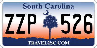 SC license plate ZZP526