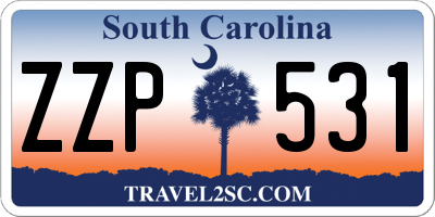 SC license plate ZZP531