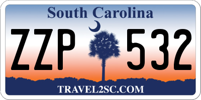 SC license plate ZZP532