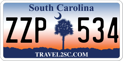 SC license plate ZZP534