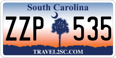 SC license plate ZZP535