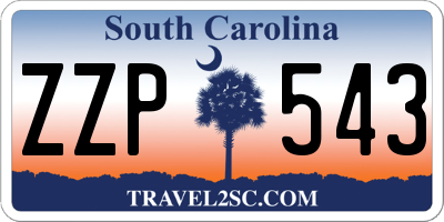 SC license plate ZZP543