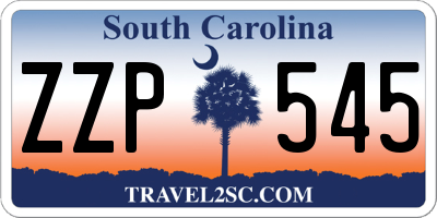 SC license plate ZZP545