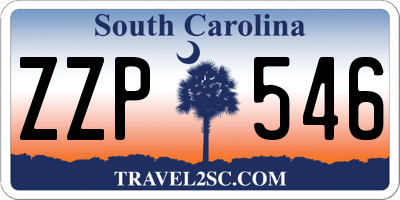 SC license plate ZZP546