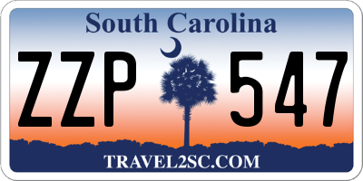 SC license plate ZZP547