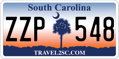 SC license plate ZZP548