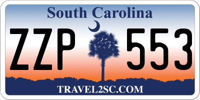 SC license plate ZZP553