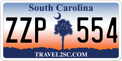 SC license plate ZZP554