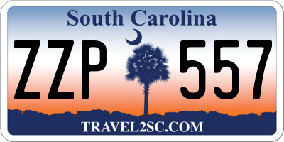 SC license plate ZZP557