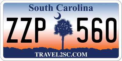 SC license plate ZZP560