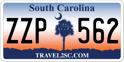 SC license plate ZZP562
