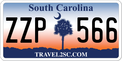 SC license plate ZZP566