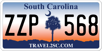 SC license plate ZZP568