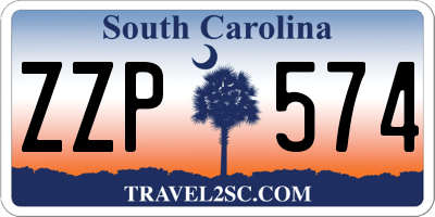 SC license plate ZZP574