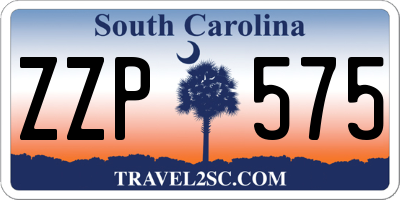 SC license plate ZZP575