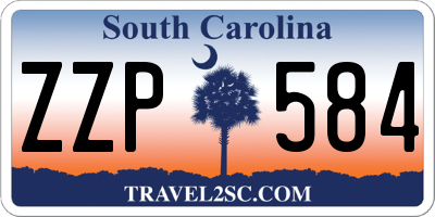 SC license plate ZZP584