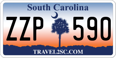 SC license plate ZZP590