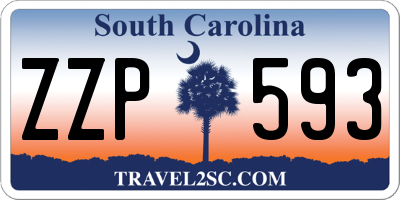 SC license plate ZZP593