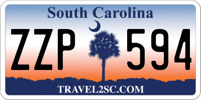 SC license plate ZZP594