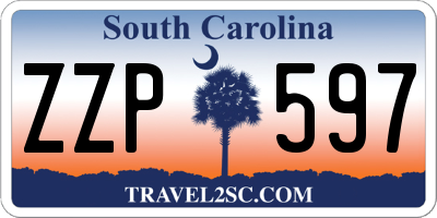 SC license plate ZZP597
