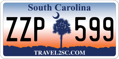 SC license plate ZZP599