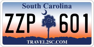 SC license plate ZZP601