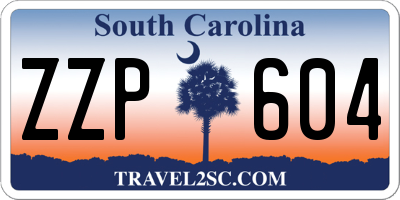 SC license plate ZZP604