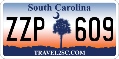 SC license plate ZZP609