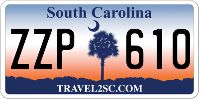 SC license plate ZZP610