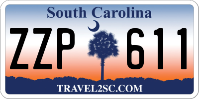 SC license plate ZZP611