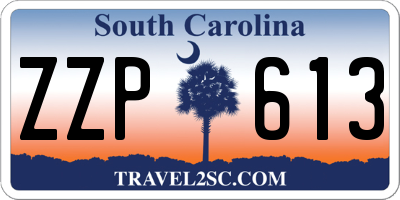 SC license plate ZZP613