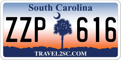 SC license plate ZZP616
