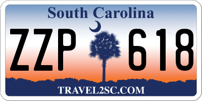 SC license plate ZZP618