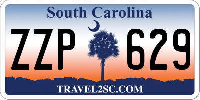 SC license plate ZZP629