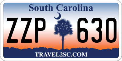 SC license plate ZZP630