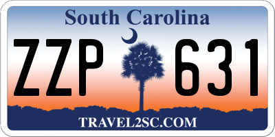 SC license plate ZZP631