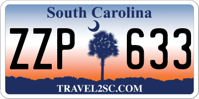 SC license plate ZZP633