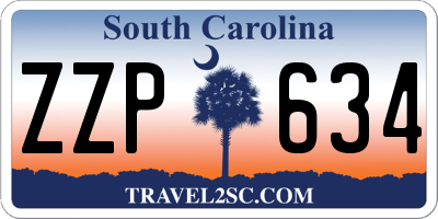 SC license plate ZZP634