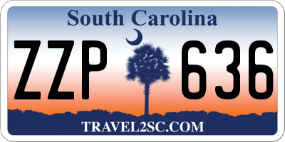 SC license plate ZZP636