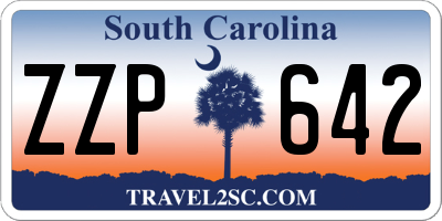 SC license plate ZZP642