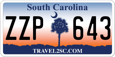 SC license plate ZZP643